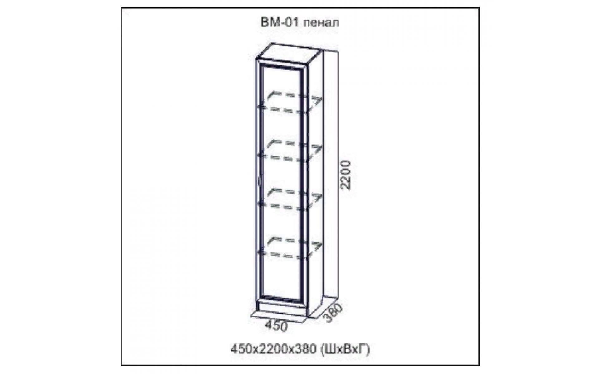 Пенал «Вега» ВМ-01